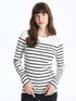 LC Waikiki Crew Neck Striped Long Sleeve Women's T-shirt